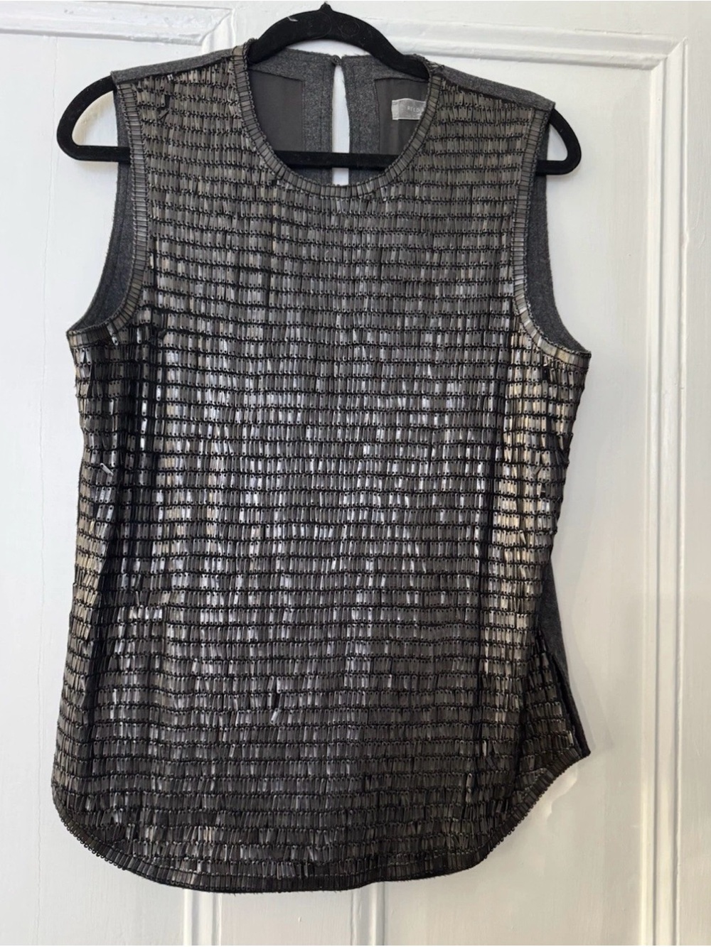 Reed krakoff gray women’s sequin lined wool
Tank size 6 RARE